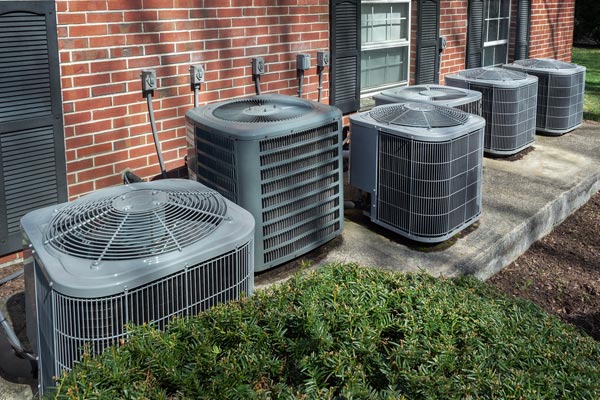 HVAC units installation at residential property